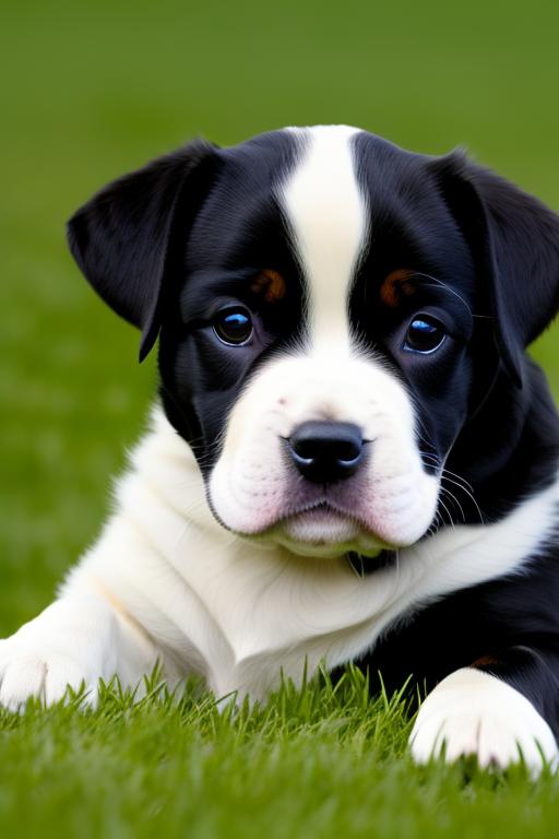 Puppies from unknown breed and Staffordshire terrier 